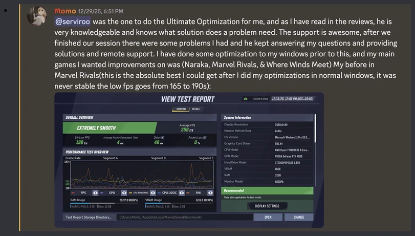 PC optimization review by Momo-2025-12