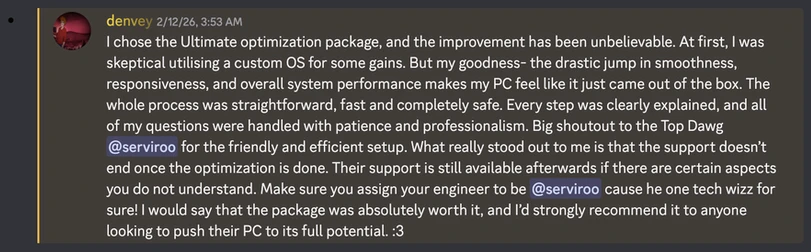 PC optimization review by denvey-2026-02
