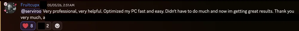 PC optimization review by Fruitcupx-2026-05